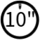 10" 