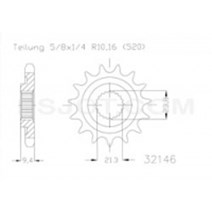 Reťazové koleso ESJOT RMZ 450 13 Zuby