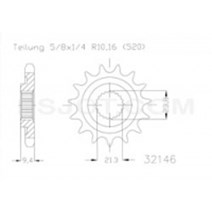 Reťazové koleso ESJOT RMZ 450 13 Zuby