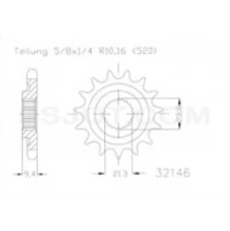 Reťazové koleso ESJOT RMZ 450 13 Zuby