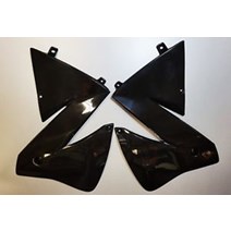 spojlery KTM EXC 125-380 01-02 čierne