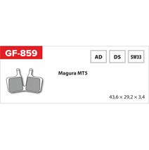 brzdové doštičky GF 859 AD MTB MAGURA (bez pružiny, pierka, závlačky)