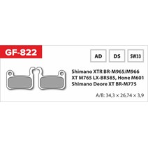 brzdové doštičky GF 822 AD MTB SHIMANO (bez pružiny, pierka, závlačky)