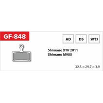 Brzdové doštičky GF 848 AD MTB SHIMANO (bez jar, pružina, korenie)