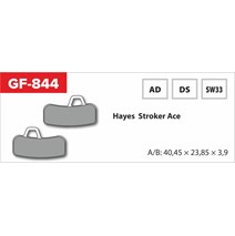 Brzdové doštičky GF 844 AD MTB Hayes (s pružinou)