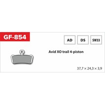 Brzdové doštičky GF 854 AD MTB AVID (No Spring, Spring, Pepper)