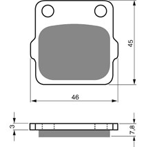 Brzdové platne GoldFren 007 S3