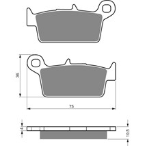 Brzdové platne GoldFren 003 AD