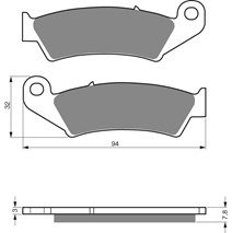 Brzdové platne GOLDFREN 004 AD