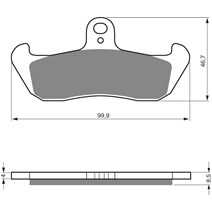 Brzdové platne GoldFren 006 AD