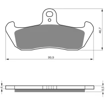 Brzdové platne GoldFren 006 AD