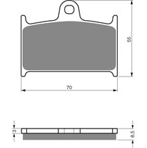 Brzdové platne GoldFren 017 AD