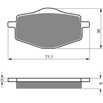 Brzdové platne GoldFren 018 AD