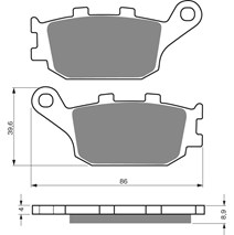 Brzdové platne GoldFren 021 AD