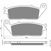 Brzdové platne GoldFren 022 AD