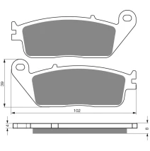 Brzdové platne GoldFren 022 AD