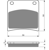 Brzdové platne GoldFren 027 AD