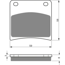 Brzdové platne GoldFren 027 AD
