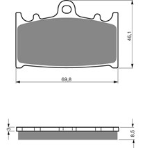 Brzdové platne Mino ako gf 032