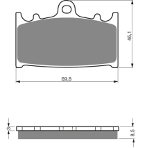 Brzdové platne Mino ako gf 032