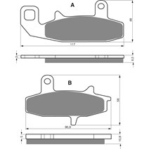 DP Brzdové platne ako GF 036