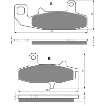 DP Brzdové platne ako GF 036