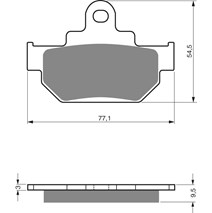 Brzdové platne GoldFren 046 AD