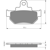 Brzdové platne GoldFren 046 AD