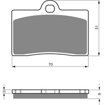 Brzdové platne GoldFren 064 AD