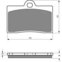 Brzdové platne GoldFren 064 AD