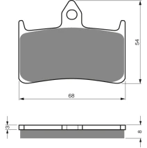 Brzdové platne GoldFren 069 AD