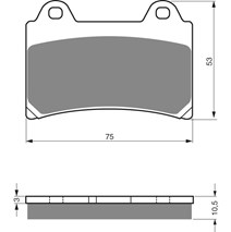 Brzdové platne GoldFren 073 AD