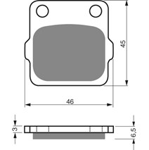 Brzdové platne Goldfren 077 K1