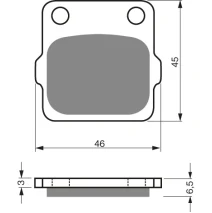 Brzdové platne Goldfren 077 S3