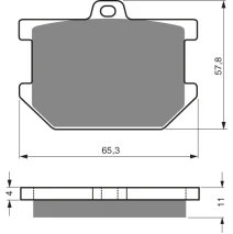 Brzdové platne GoldFren 082 AD