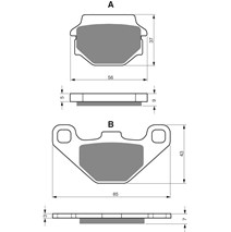 Brzdové platne Goldfren 084 K1
