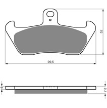 Brzdové platne GoldFren 089 AD