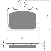 Brzdové platne GoldFren 151 AD