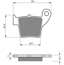 DP Brzdové platne ako GF 176