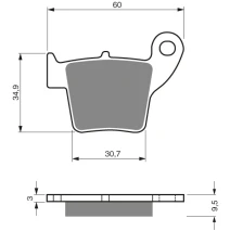 DP Brzdové platne ako GF 176