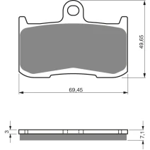brzdové platne GOLDFREN 207 S3