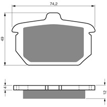 Brzdové platne GoldFren 058 AD