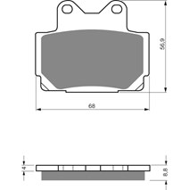 Brzdové platne GoldFren 067 AD