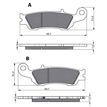 Delta Brzdové platne ako GF 248