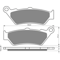 Brzdové platne GOLDFREN 106 S3