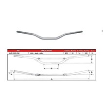 PRO-BAR 28.6mm riadidlá HIGH