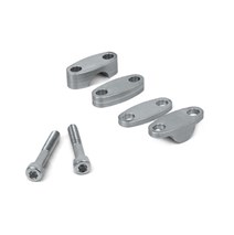 zvýšenie riadidiel 22 mm - strieborná