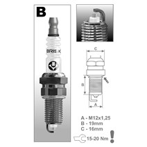 BRISK BR12YS9 Zapaľovacia sviečka 