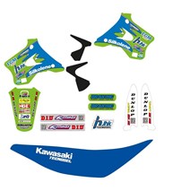 sada polepů+ poťah KX 94-98 Team Kawasaki 97