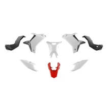 sada plastov T7 Revolution Rtech pre Yamaha Tenere 700 25-26 biela/červená